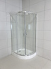 Kabina Prysznicowa Lewa Asymetryczna 100 x 80 + Brodzik 14 cm + Syfon