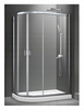 Kabina Prysznicowa Prawa Asymetryczna Przesuwna 100x80 + Brodzik 14 + Syfon